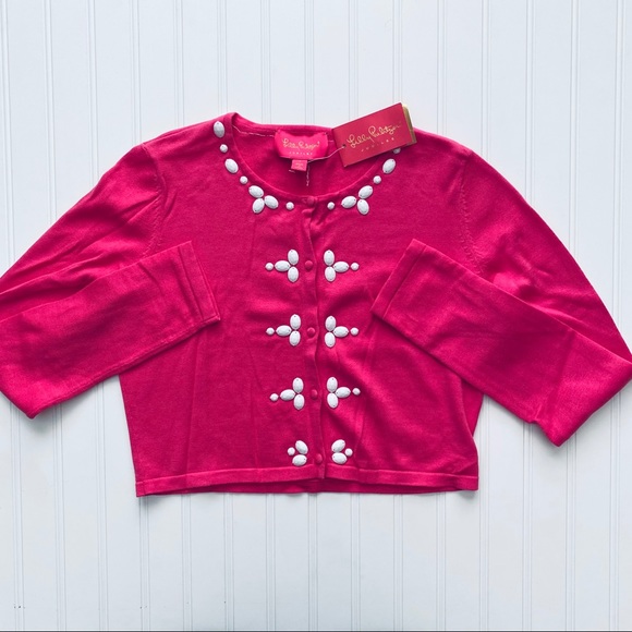 Lilly Pulitzer Sweaters - RARE Lilly Pulitzer Jubilee Holli Cropped cardigan